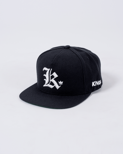Kingz Old English K Snapback-White