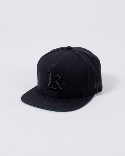 Kingz Old English K Snapback-Black