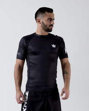Load image into Gallery viewer, Rashguard Kingz Ranked Performance Short Sleeve - Black
