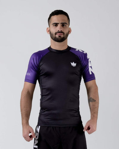 Rashguard Kingz Ranked Performance Short Sleeve - Purple