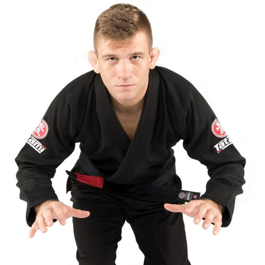 Kimono BJJ (GI) Tatami Nova Mindestens 2.0. - Schwarz - weißer Gürtel enthalten