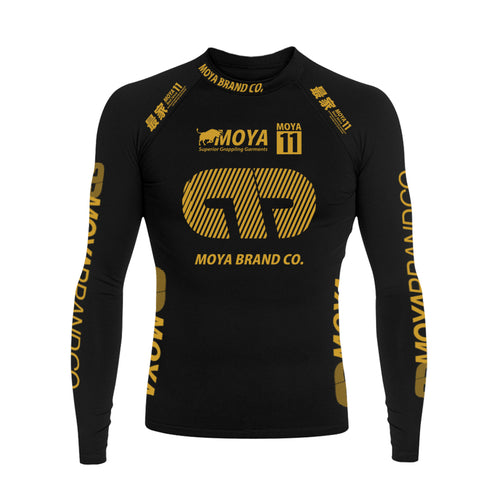 Rashguard Team Moya 21 Long Manga - Black