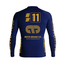 Lade das Bild in den Galerie-Viewer, Rashguard Team Moya 21 Long Manga - Blau
