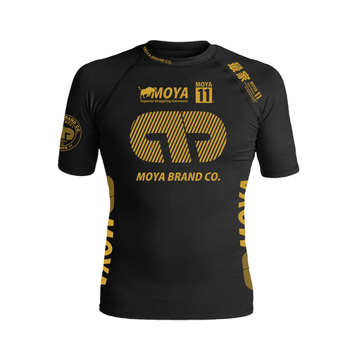 Rashguard Team Moya 21 Short Manga - Black