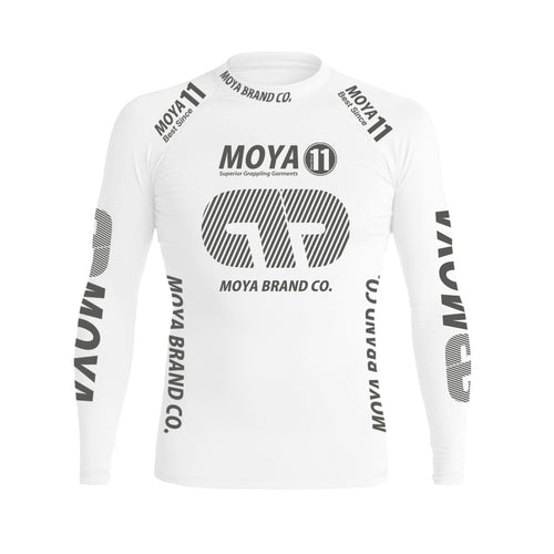 Rashguard Team Moya 22 Long Manga - White