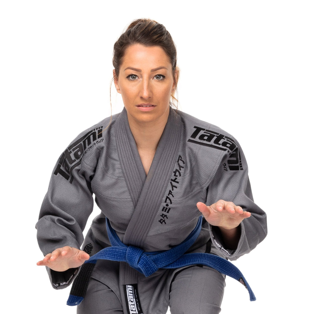 Kimono BJJ (GI) Tatami Ladies Black Label-Black in Gray