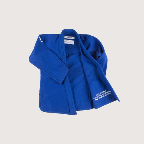 Kimono BJJ (GI) Progress The Academy-Blau-Weiß-Gürtel enthalten