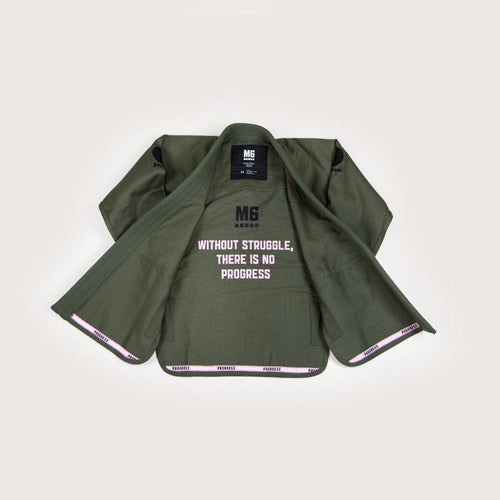 Kimono BJJ (GI) Fortschritt Damen M6 Mark 5- Grüne Wald