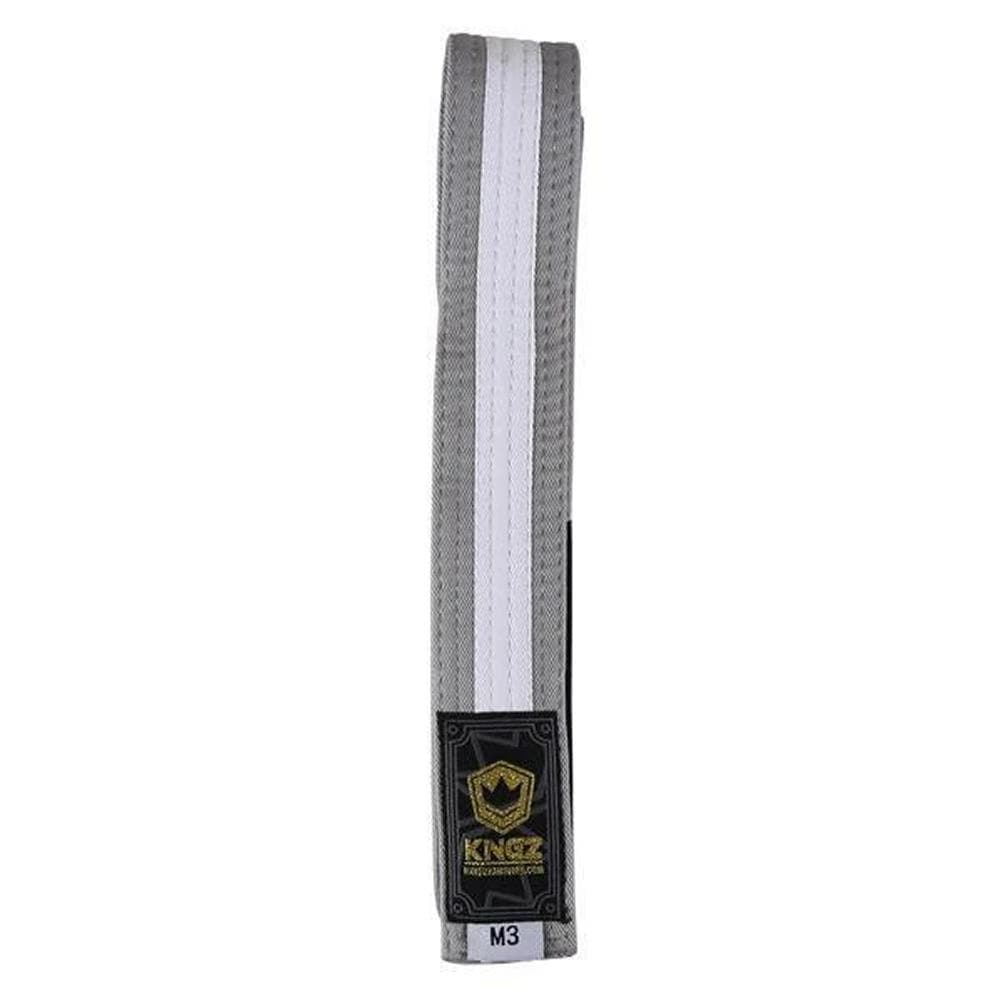Kingz Belts - Gray with White Line