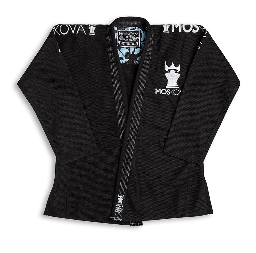 Kimono BJJ (GI) Moskova 2023 Limited Edition- Black/White/Aqua