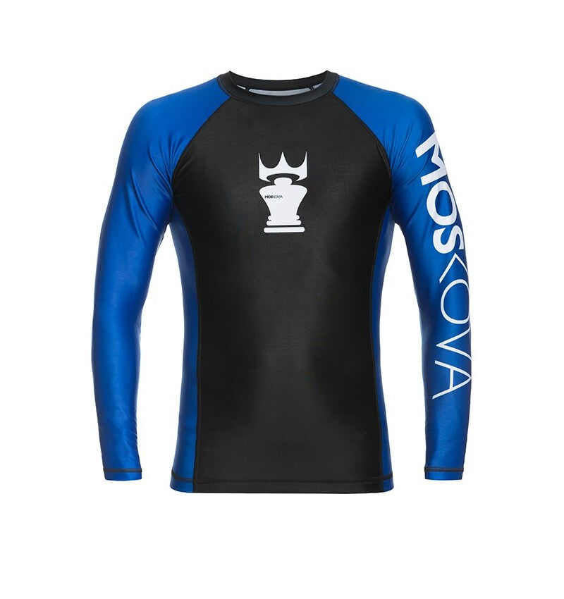 2022 Rashguard Moskova Training Top-Manga- Black Blue