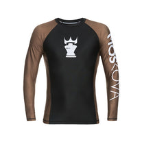 Load image into Gallery viewer, 2022 rashguard moskova training top-manga- brown black
