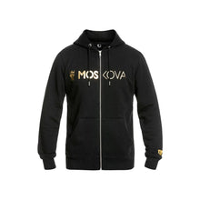 Lade das Bild in den Galerie-Viewer, Moskova Zip Hoodie-Negro-Gold

