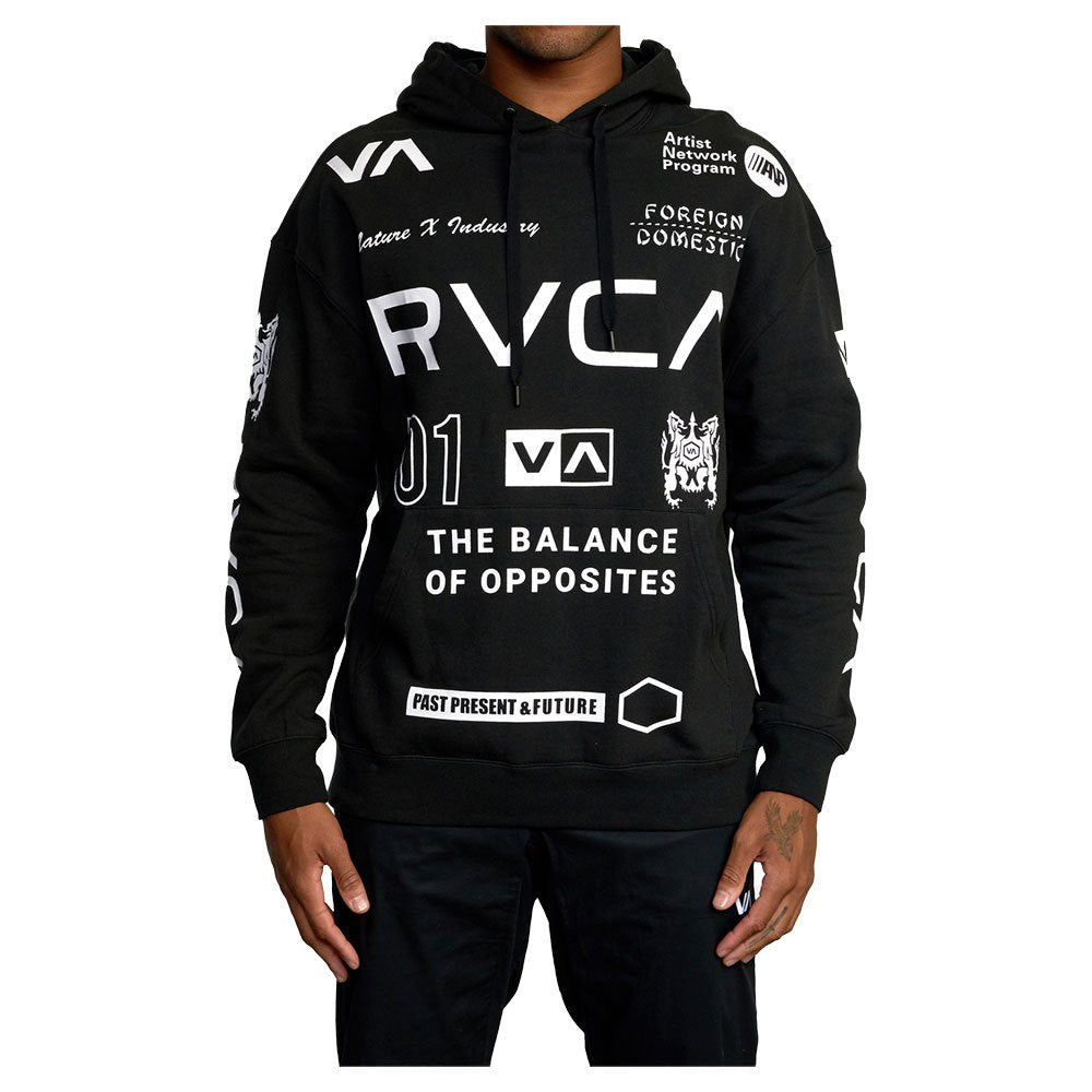 RVCA All Brand Sport Workout Hoodie- schwarz