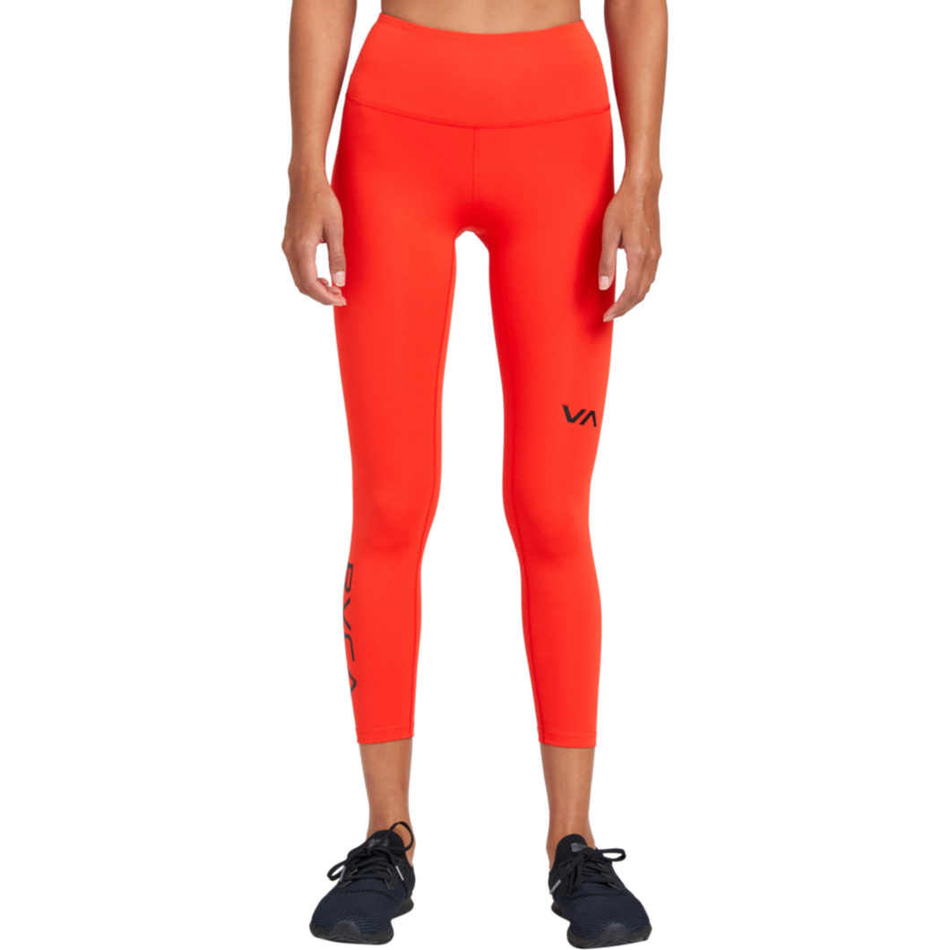 Rvca sport legging ii- red flame